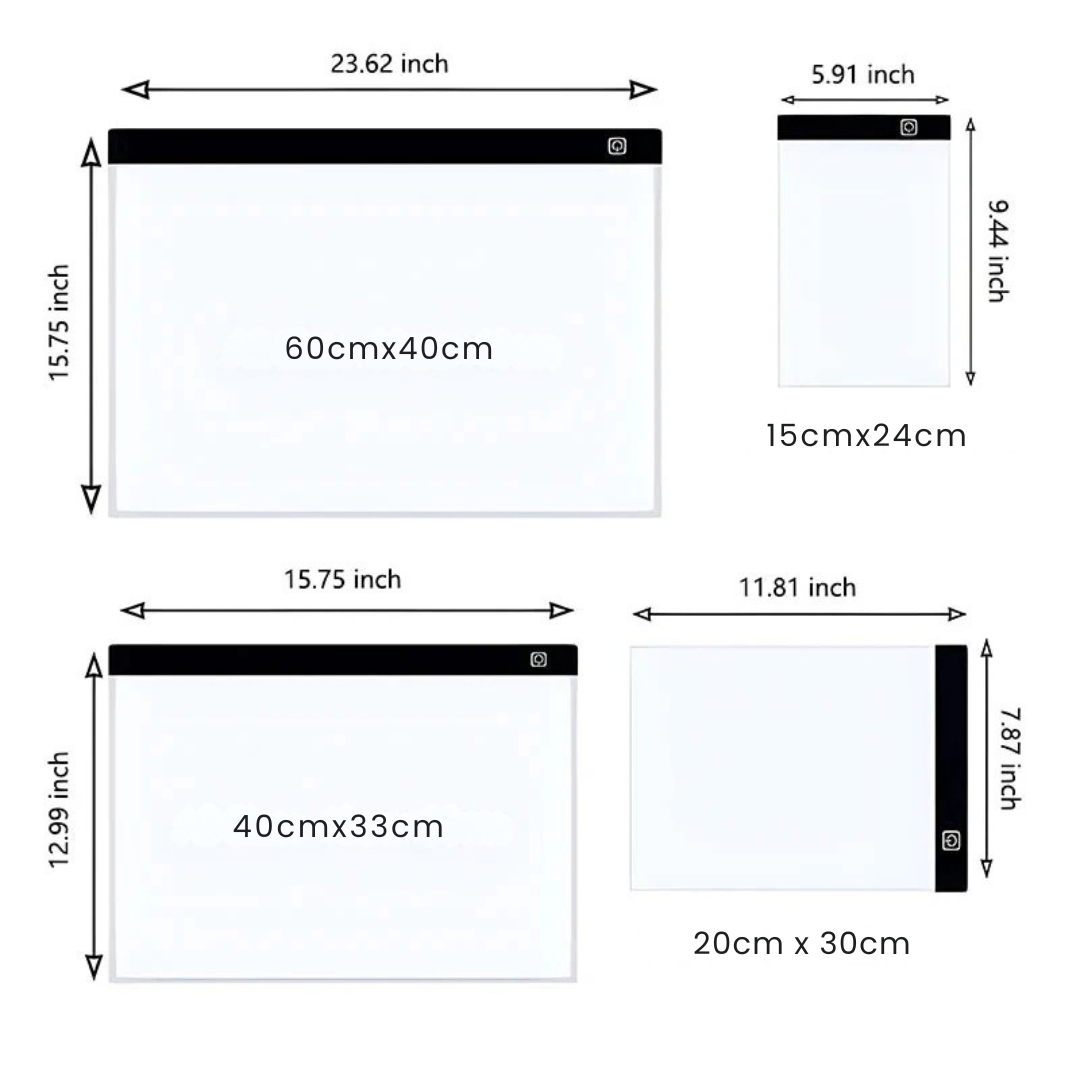 ArtLite™ – A4 led tekentablet dimbaar lichtbord