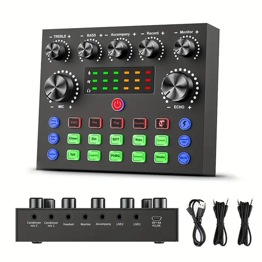 V8S Audio Mixer met Voice Changer