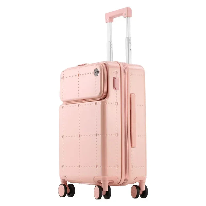 Premium Reiskoffer met USB & Bekerhouder