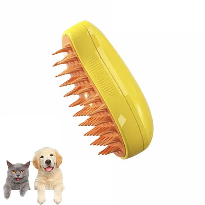 3-in-1 Elektrische Stoom Borstel voor Kat en Hond