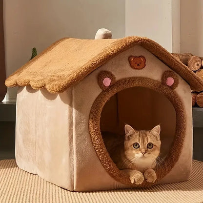 Opvouwbaar wasbaar huisdierenhuis Kat en Hond