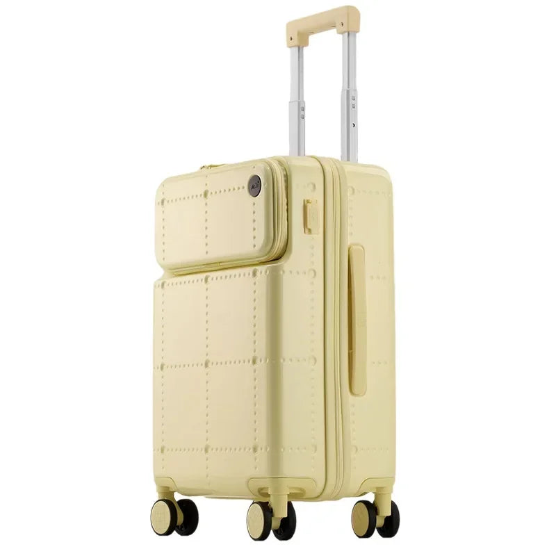 Premium Reiskoffer met USB & Bekerhouder