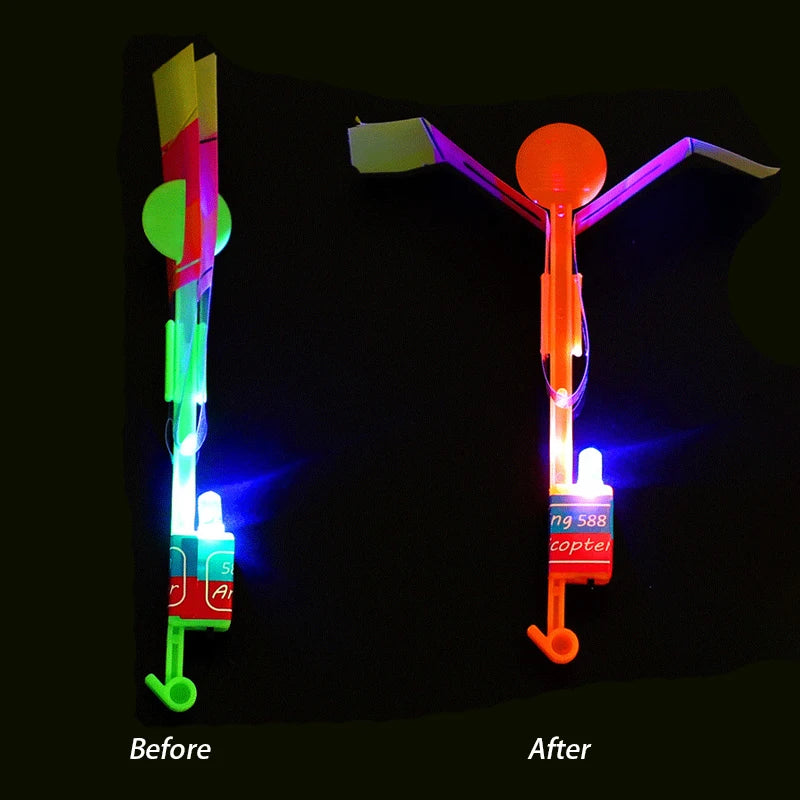 Glow in the dark katapult LED