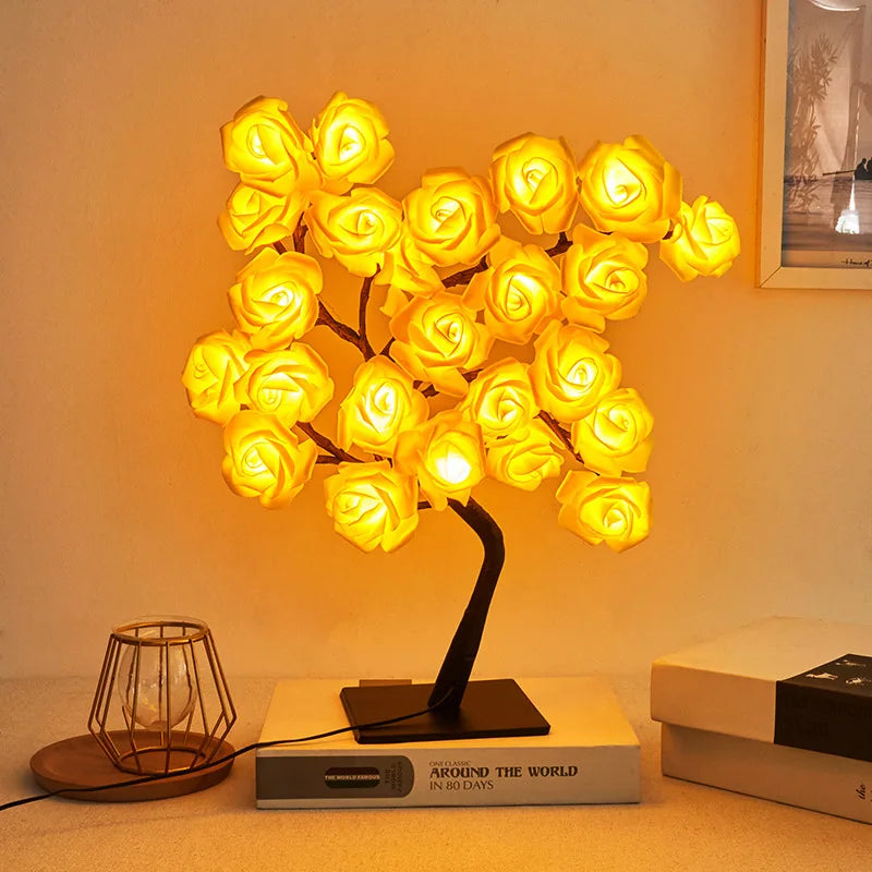 LED Rozenblad Tafellamp