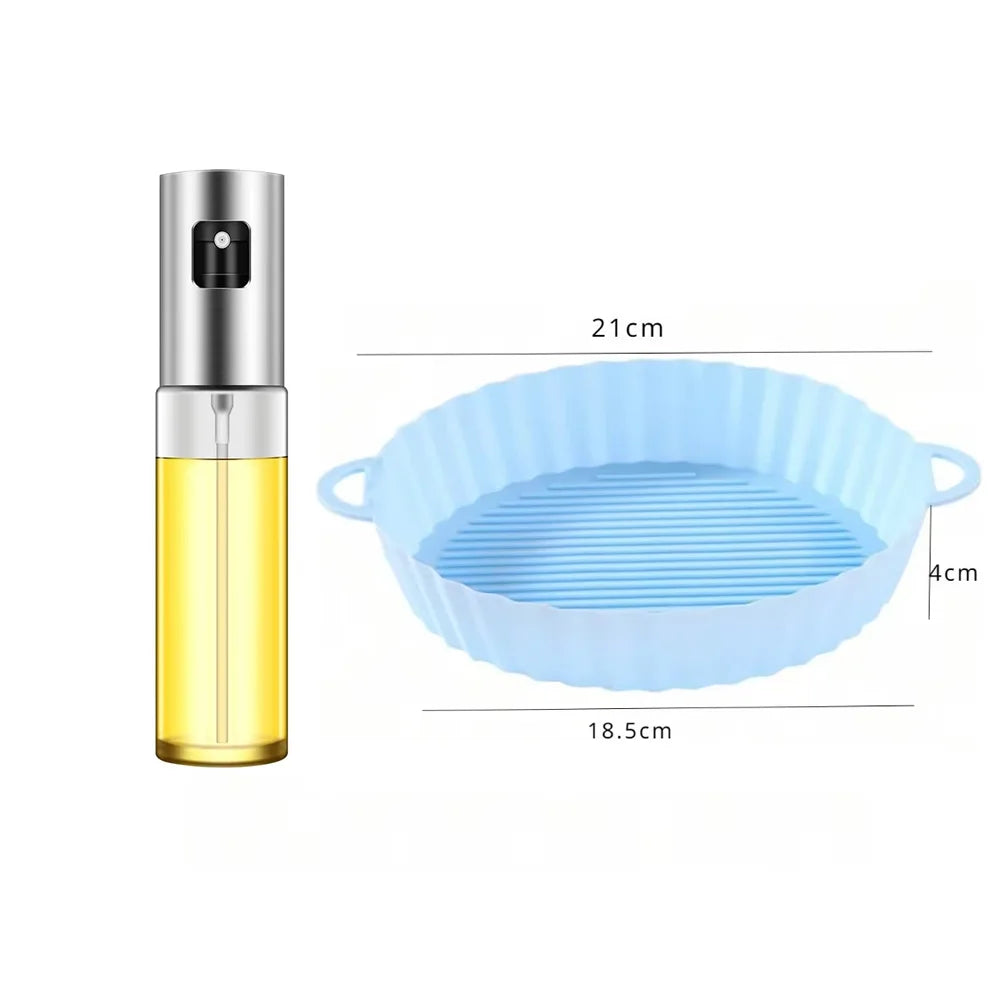 Olijfolie Sproeier Glazen Fles voor Koken, BBQ en Salades