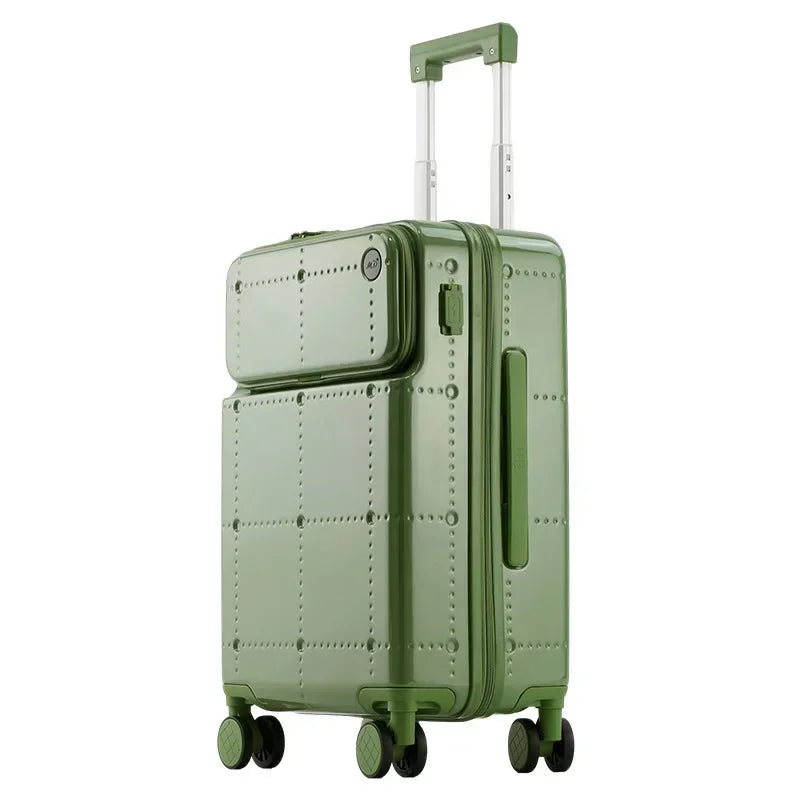 Premium Reiskoffer met USB & Bekerhouder