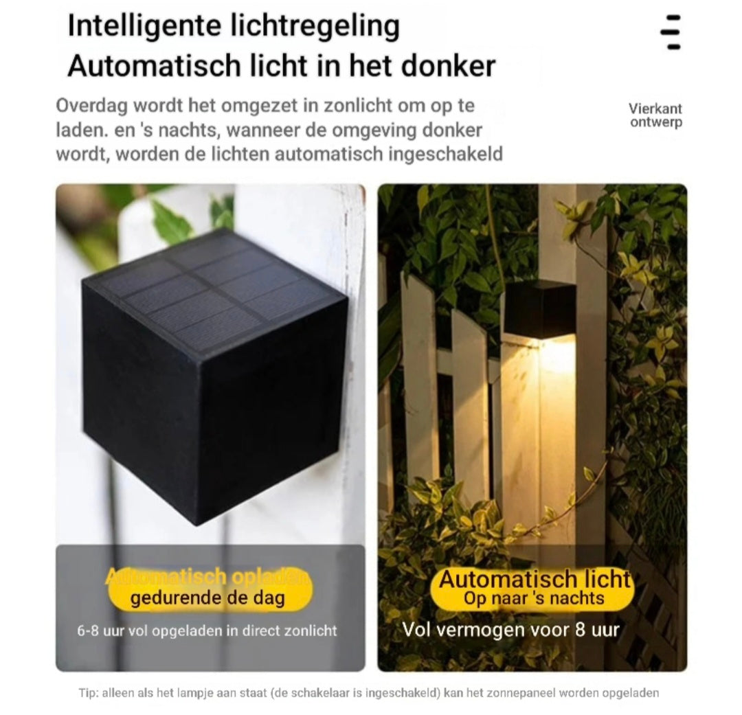 LED Solar Wandlamp verlichting voor buiten