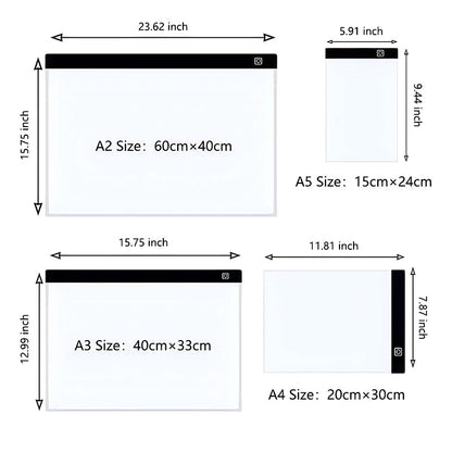 A4 led tekentablet dimbaar lichtbord voor kinderen