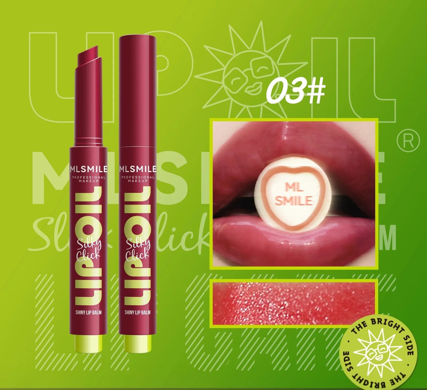 MLSMILE Multikleuren Zijdezachte Klik Lippenbalsem