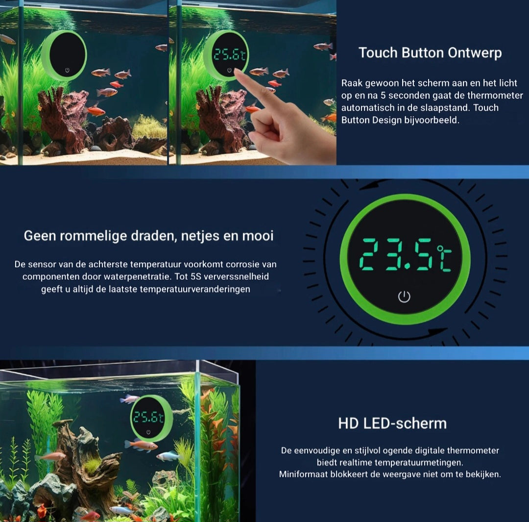 Digitale Watertemperatuurmeter voor Aquarium