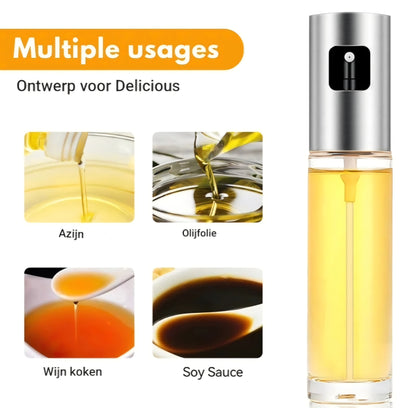 Olijfolie Sproeier Glazen Fles voor Koken, BBQ en Salades