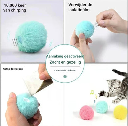 Interactieve Elektrische Kattenbal met Geluid