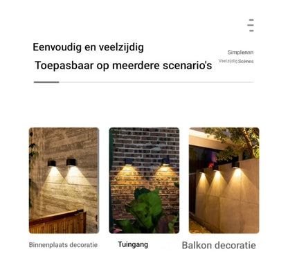 LED Solar Wandlamp verlichting voor buiten