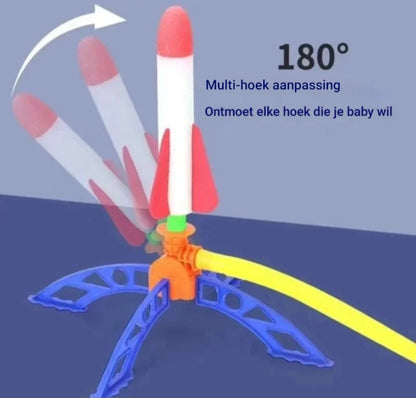 raket voetpomp lanceerspel